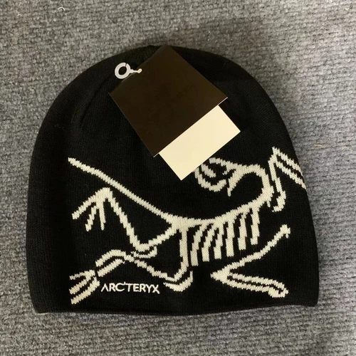 New Arcteryx Bird Head Black Toque Beanie Orca Black Merino Wool Hat for Winter. - Picture 14 of 33