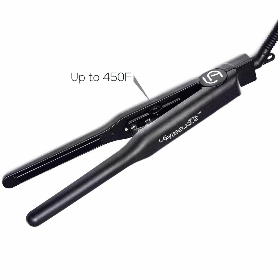NEW Flat Iron 1/4 Inch Thin for Short Hair & Edge Control Hair Straightener 450F - Image 3 of 4