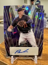 2024 Leaf Metal Baseball #/7 Brooks Lee Top Prospect RC Auto 🔥📈