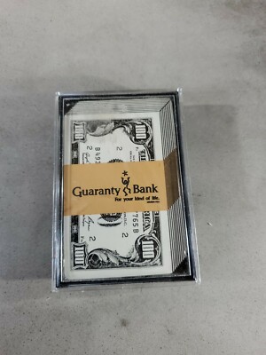 Guaranty Bank Playing Cards, For Your Kind of Life,  New and Sealed, Plastic Box