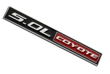 1x 5.0L Coyote Emblem Badge For GT 2011-2018 F Series Chrome Red