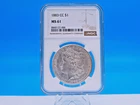1883 CC Carson City $1 Morgan Silver Dollar NGC MS-61. C502