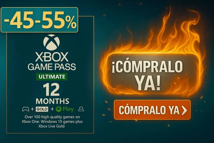Xbox Game Pass Ultimate suscripción 12 Meses - Entrega Digital Rápida - Imagen 2 de 2