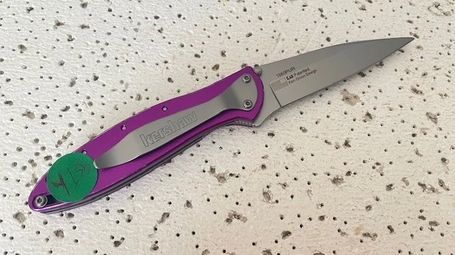 Navaja de Bolsillo Plegable 1660PUR Kershaw Ken Diseño Cebolla Puerro Linerlock Hoja Lisa Foto 2 de 4