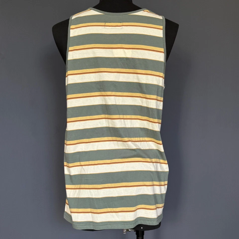 Nueva camiseta sin mangas Brixton a rayas | Talla M | 100 % algodón Foto 3 de 4