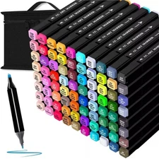 80 Colors Alcohol Based Markers Dual Tip Drawing Markers Set for Drawing