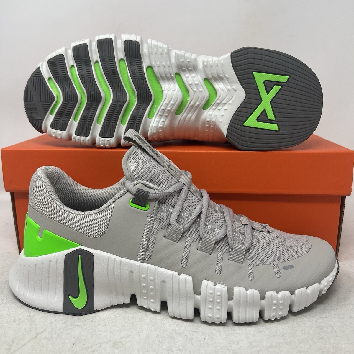 Nike Free Metcon 5 Iron Ore Green Strike Men's Gym Workout Shoes