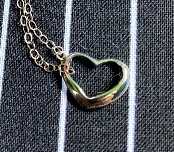 Badali Jewelry Delicate Small Sterling Silver Heart of Love Devotion Necklace