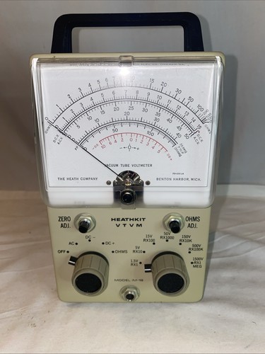 Heathkit VTVM Model IM-18 Röhrenvoltmeter Leistung getestet ohne Sonden SCHÖN
