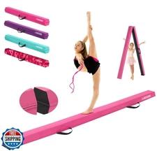AWSUM Foldable Balance Beam for Kids, 8ft Anti-Slip Gymnastics Equipment, Sue