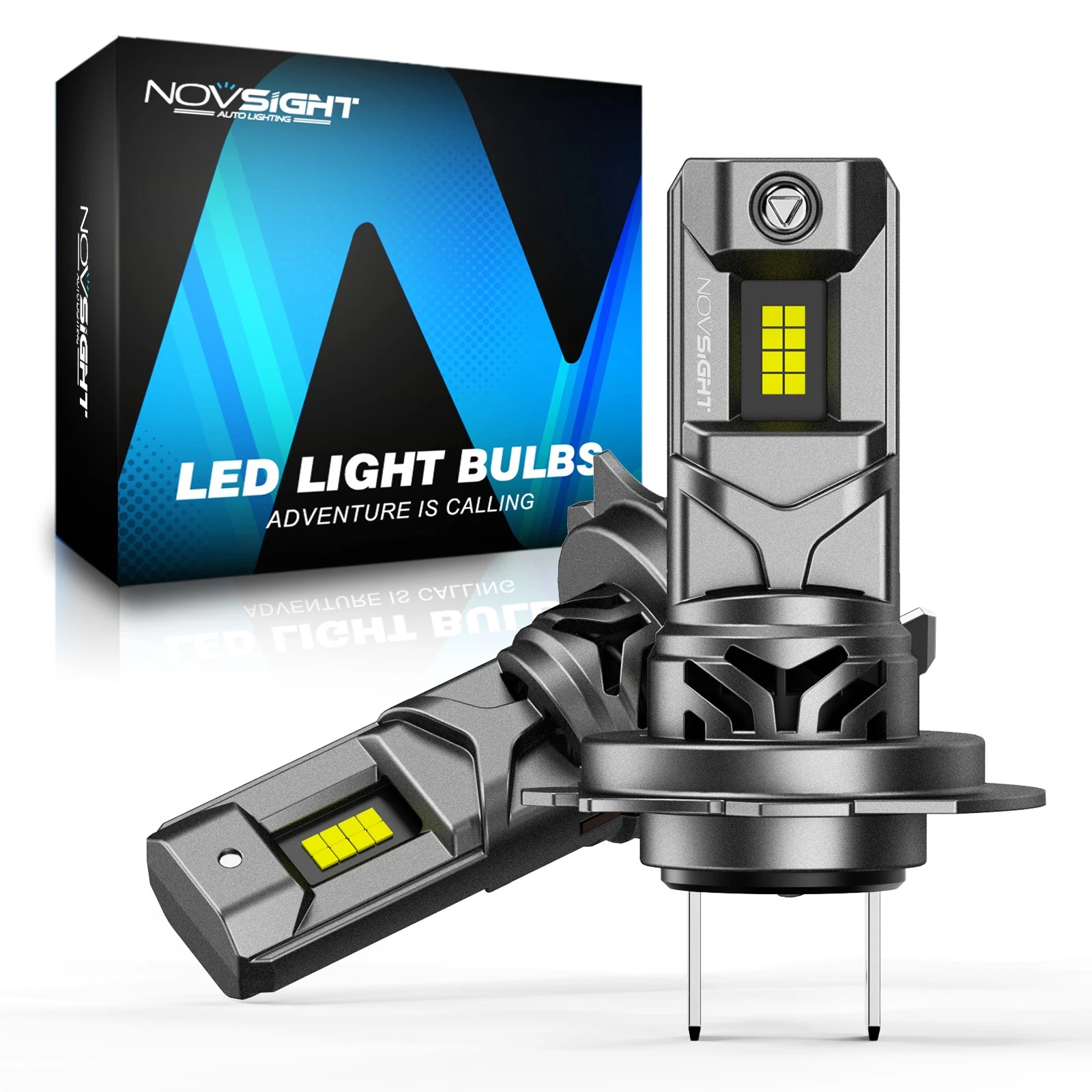 NOVSIGHT H7 LED Headlight Bulbs High Low Beam 120W 36000LM 6500K Bright White 2X
Opens in a new wind