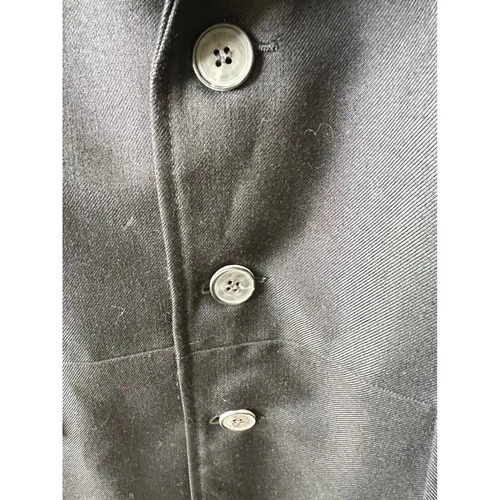 Wah Maker True West Outfitters Mens Black Wool Blend Frock Coat Size 40 USA Made image 8