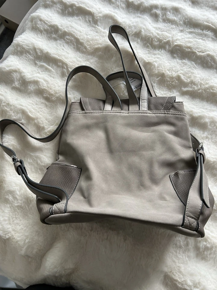 Grey Next Leather Rucksack - Image 2 of 4