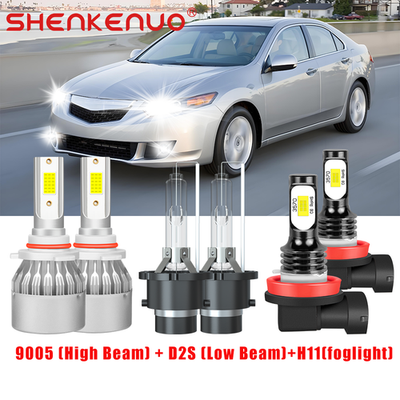 For Acura TSX 2009-2014 Combo HID/LED Headlight Hi /Lo Beam Fog Light Bulbs KIT | UK