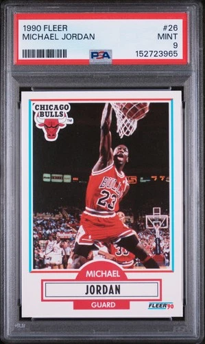 1990 FLEER #26 MICHAEL JORDAN PSA 9