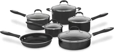 Cuisinart Advantage Nonstick Cookware Set, 11-Piece Pots and Pans Cooking Set wi