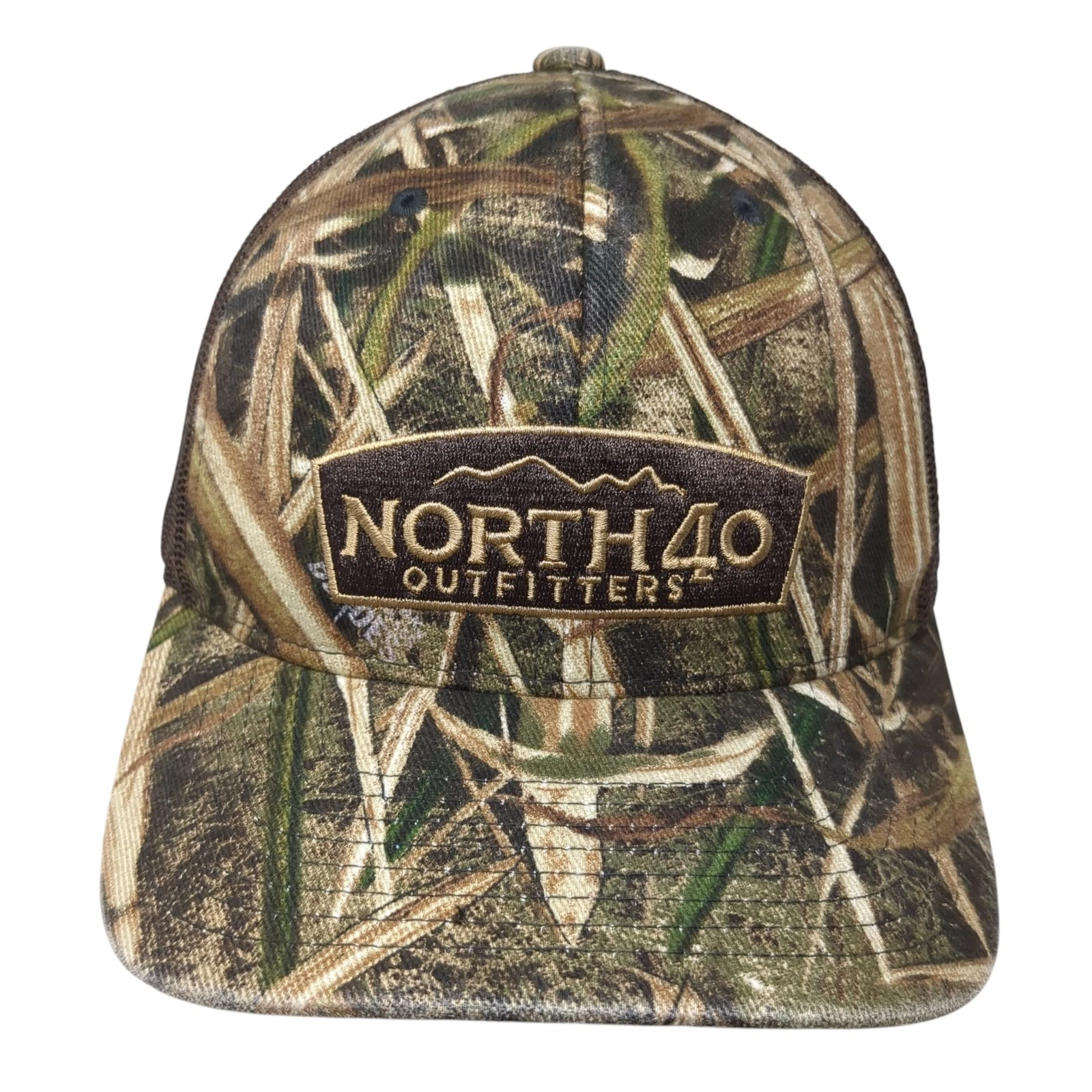 North 40 Outfitters Snapback Mesh Back Trucker Hat Multi One Size Camo