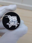 Sponge Bob Square Pants Charm Pendant .999 Silver Hand Pour 2.4 Grams With COA