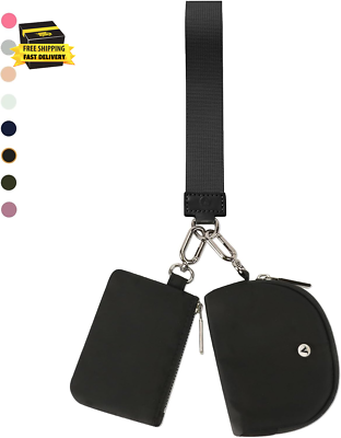 #ad #ad Keychain Wallet Wristlet Wallets for Women Mini Zip Dual Pouch Wristlet ⭐️⭐️⭐️⭐️