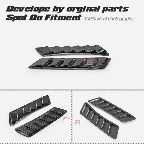 Universal GT Type Glossy Carbon Fiber Fender Vents Pair Tuning Part - Bild 3 von 9