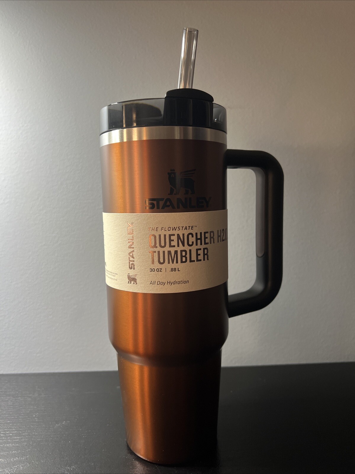 Stanley Cup Quencher H2.0 Tumbler 30oz Maple Glow Brand New-image