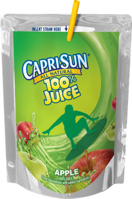 Capri-Sun 100% Juice all Natural Apple Juice pouches - 10 pk (087684001080)