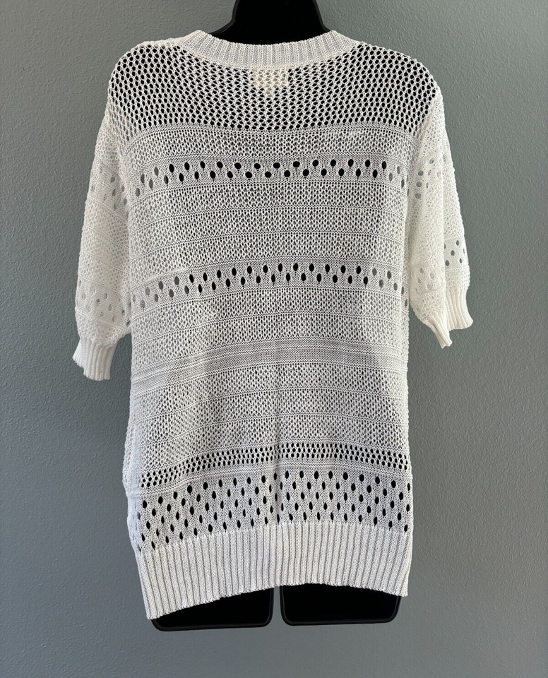 LOT of 2! Womens Size Large Bibi White Sweater Rock & Republic