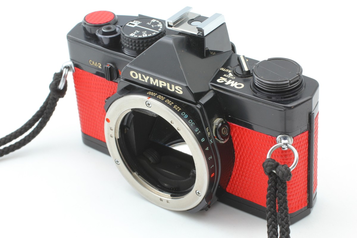 Exc+5, Red] Olympus OM-2 Body Black + Zuiko Auto-s 50mm f1.8