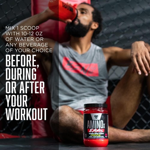 BSN AMINO X EAAs Essential Amino Recovery WHITE BARK RASPBERRY Energy 25 Serving - Picture 7 of 7