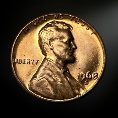 1968-S Lincoln Memorial Penny BU Brilliant Uncirculated San Francisco Mint