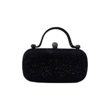 Borsetta Donna Con Strass Pochette Rigida Clutch Da Sera Cerimonia Elegante