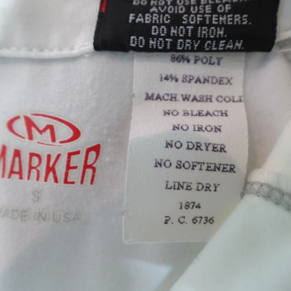 Suéter MARKER Mujer Pequeño Blanco 1/4 Cremallera Pullover Sólido Polartec Hecho en EE. UU. Foto 4 de 4