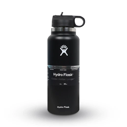 Hydro Flask 40 oz bottiglia d'acqua in acciaio inox a bocca larga isolata sottovuoto - Foto 3 di 14