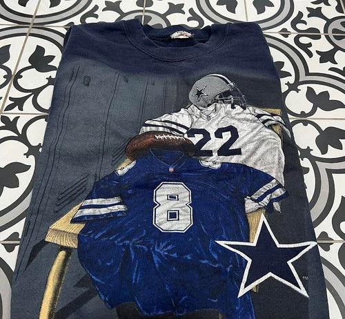 Dallas Cowboys Vintage 90s Pullover Crewneck NFL Football Sweatshirt Medium - Picture 3 of 6