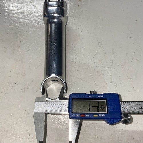 Bicycle bike stem 120mm +/-5 degree 25.4mm 1 1/8th” Silver Alloy, Bolts Included - Picture 8 of 10