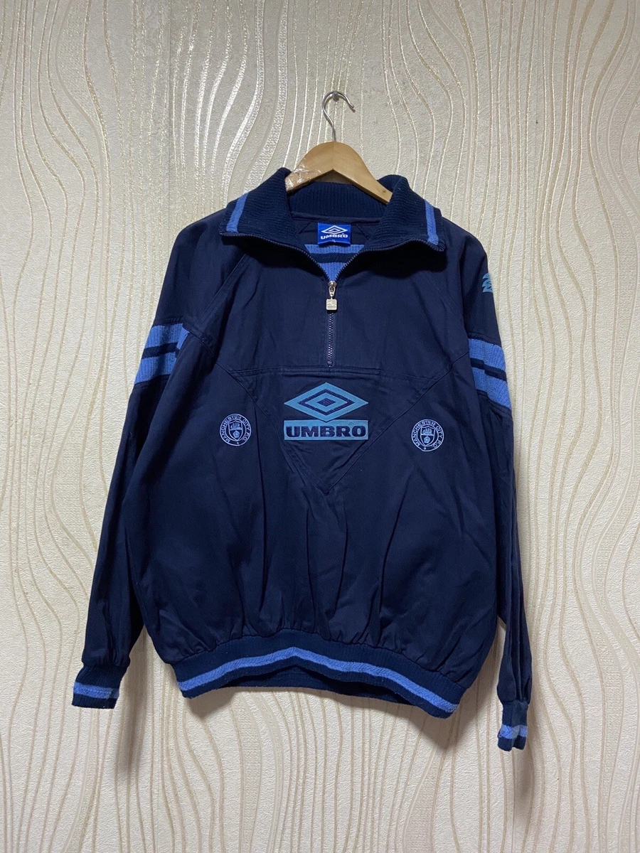 MANCHESTER CITY 90s FOOTBALL SOCCER TRAINING SWEATSHIRT UMBRO VINTAGE sz XL MEN