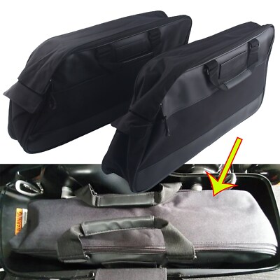2x Satteltasche Bag Luggage Liner Tour Pack Travel-Pak für Harley Road King