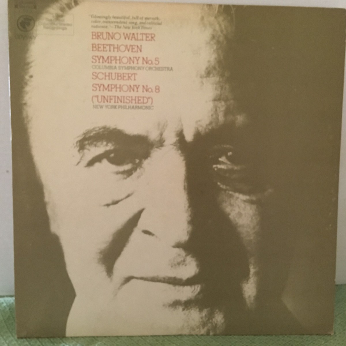 Bruno Walter BEETHOVEN Symphony No 5 / SCHUBERT No 8 Vinyl LP | eBay