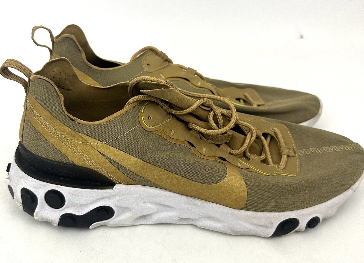 nike react element 55 metallic gold