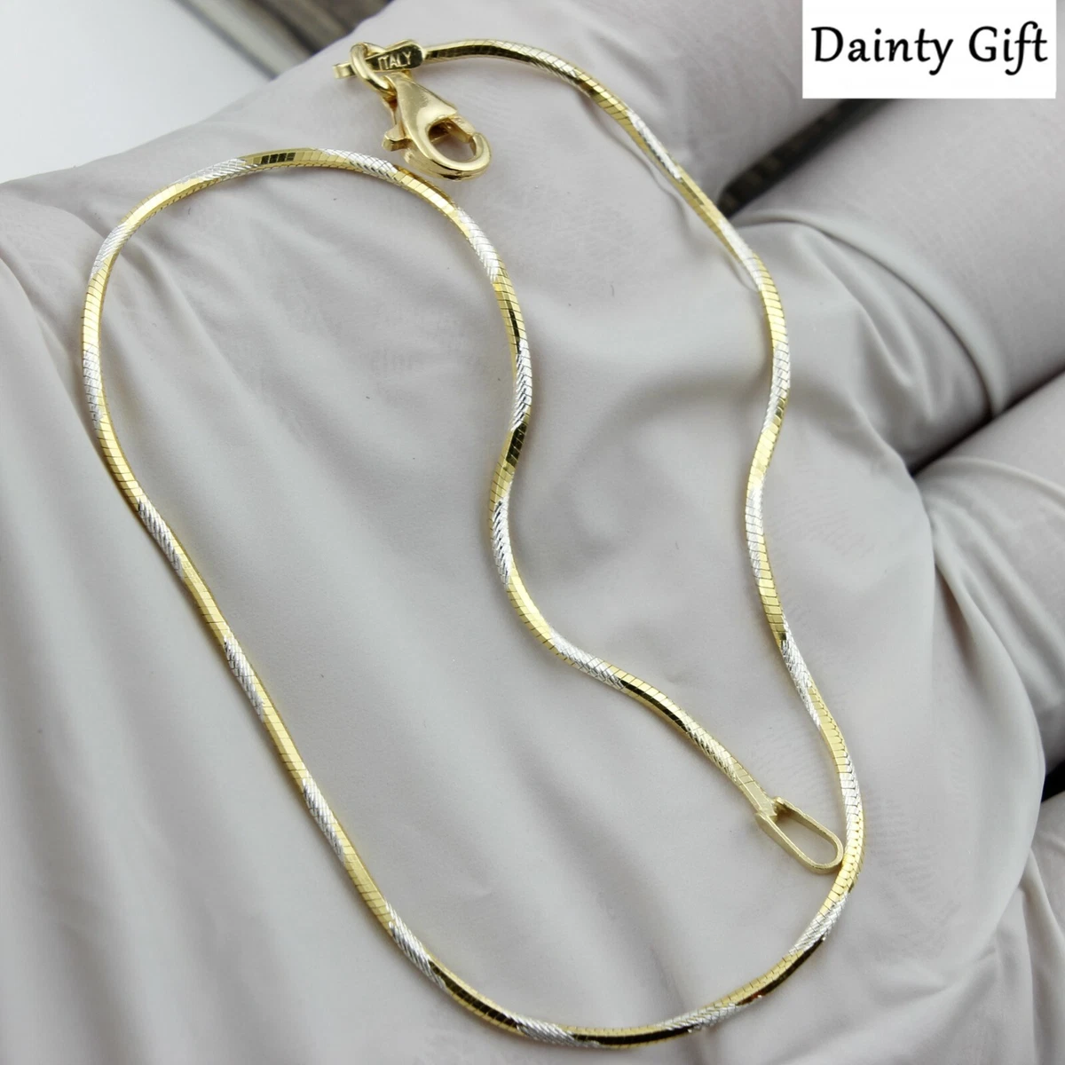 Silver gold shop mixed chain