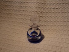 Scottish Caithness Glass Perfume Bottle Paperweight - Heart