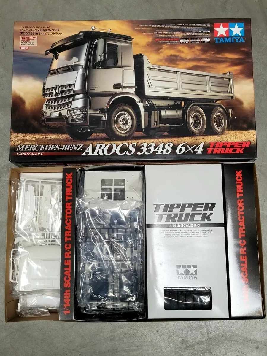 TAMIYA 56361 MB Arocs 3348 Rot/Silber Kipper