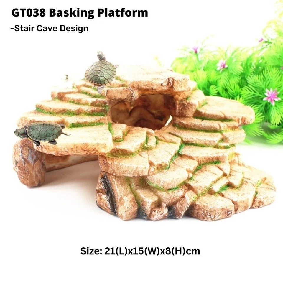 Turtle Basking Platform Rock Basking platform reptile cave geckodry land 🦎 - Image 2 of 4