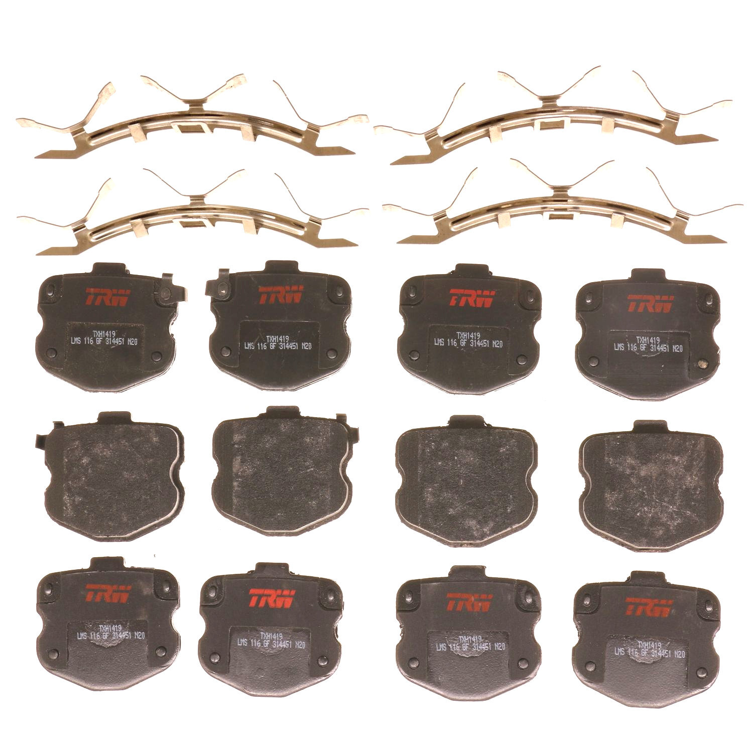 Front Disc Brake Pad Set for Chevrolet Corvette 2006 - 2013 TRW Ultra TXH1419