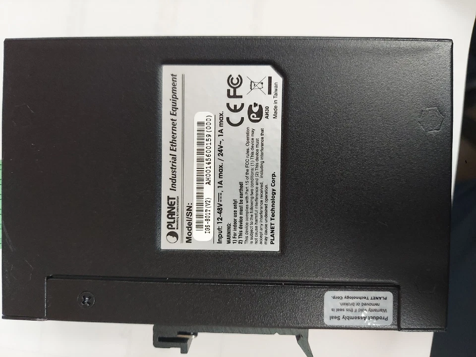 Planet IGS-801T V2 8-Port Gigabit Industrial Managed Layer 2 Switch / Dual Power - Image 4 of 4