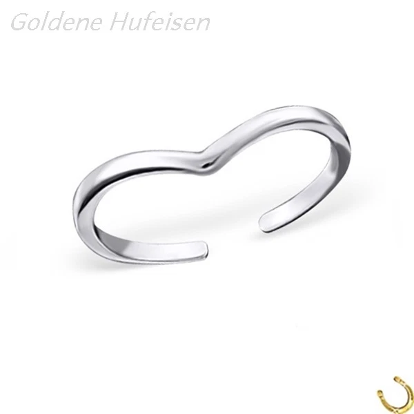 ZEHENRING 925 Sterling Silber Zehring Top Damen Fuß-Ring gh1a683v