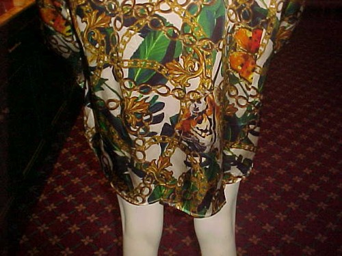 NWT MENS HAWES & CURTIS BEAUTIFUL SILK SHIRT JUNGLE, FERNS, CHAINS SIZE 3XLARGE - Picture 7 of 11