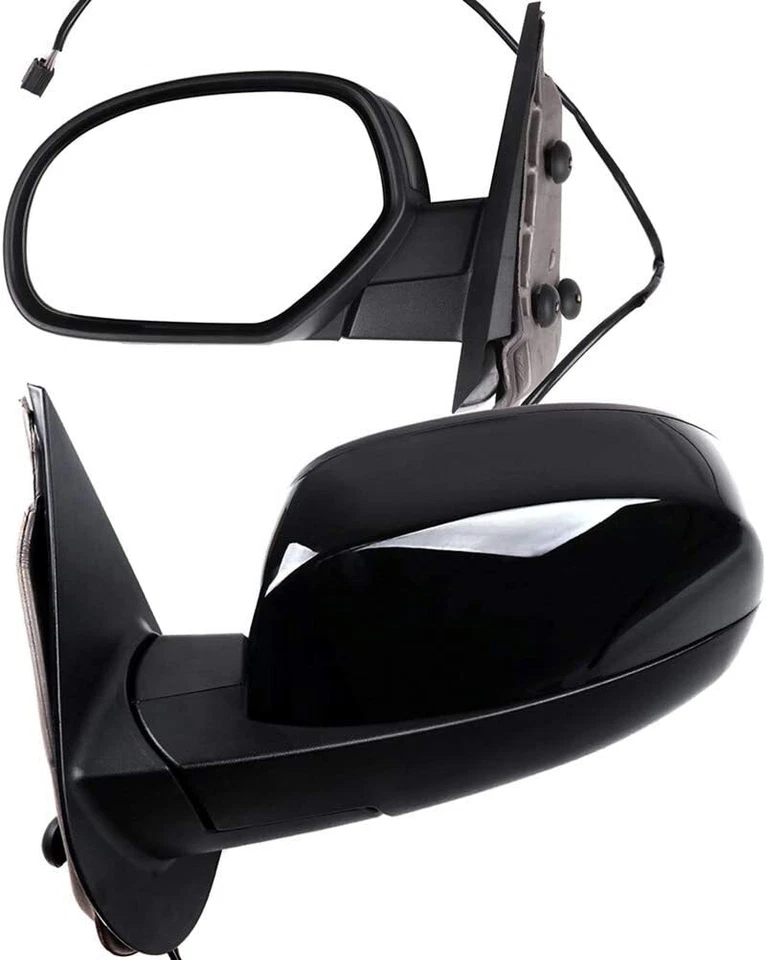 Par de espejos retrovisores laterales eléctricos térmicos diestros + diestros para Silverado Sierra 1500 2007-2013 Foto 3 de 4