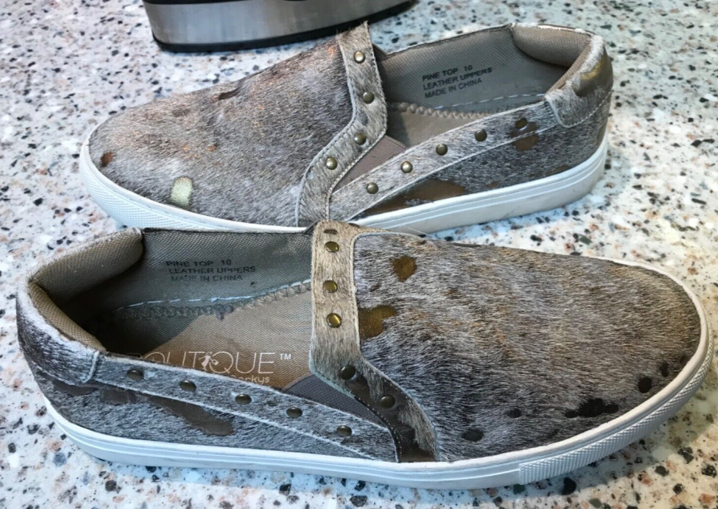 SNEAKERS SLIPON CON CAPELLI VERI PONY BOUTIQUE BY CORKYS PINO TAGLIA 10