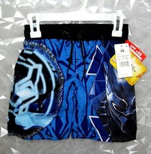 XS Swim Trunks Bathing Suit UPF 50 NWT Marvel Panther Boys with stretch waist